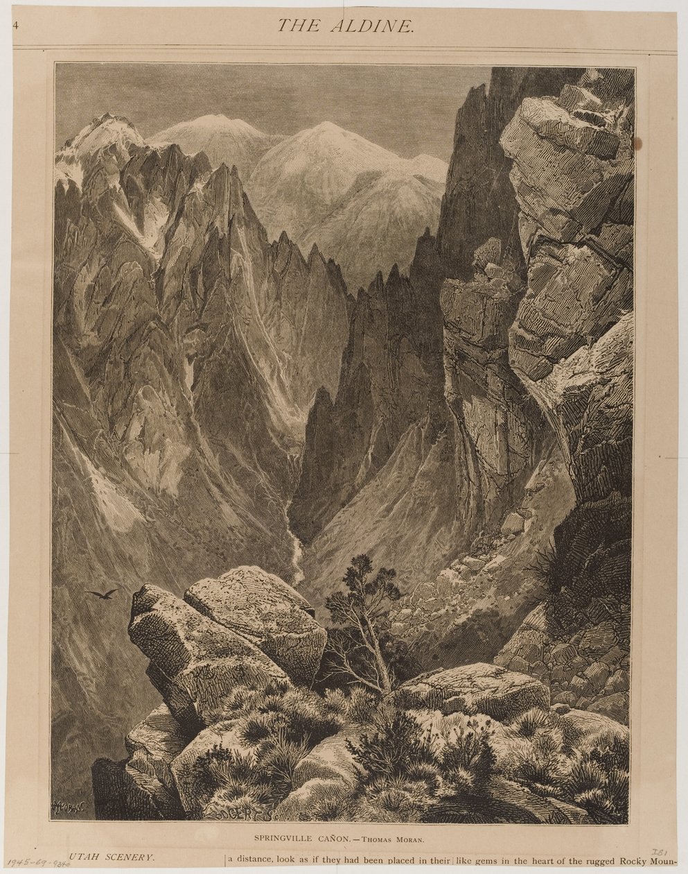 Kanion Springville autorstwa Thomas Moran