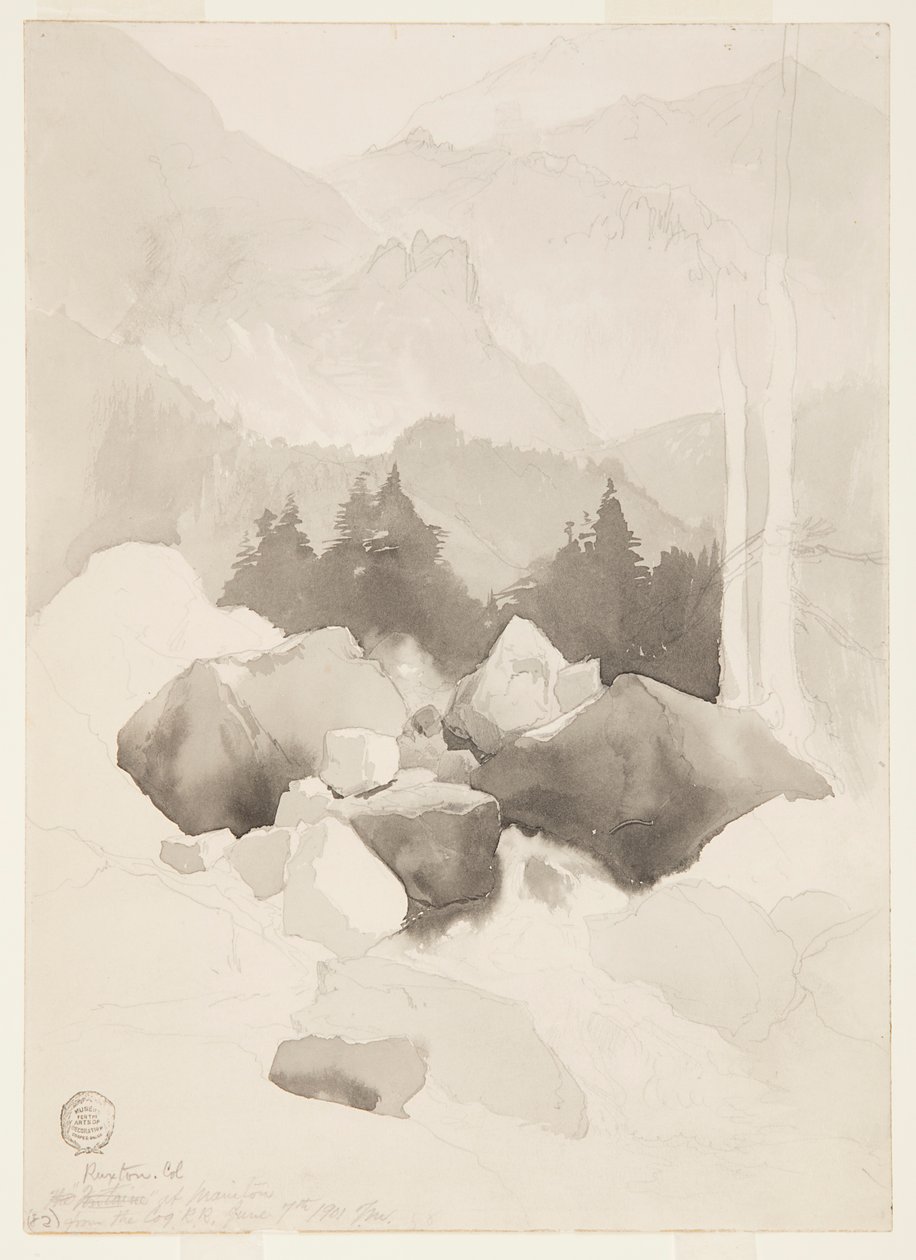 Studium Ruxton, Kolorado autorstwa Thomas Moran