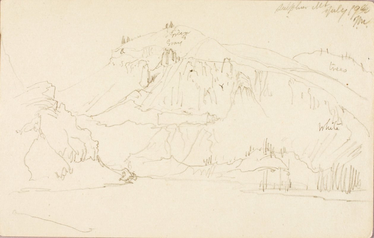 Sulphur Mountain autorstwa Thomas Moran