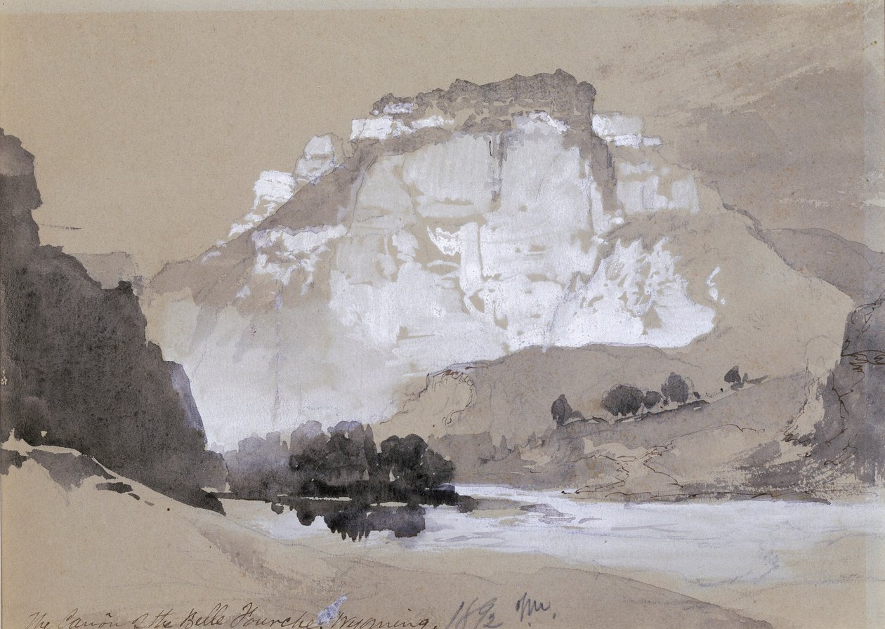 Cañon of the Belle Fourche, Wyoming autorstwa Thomas Moran