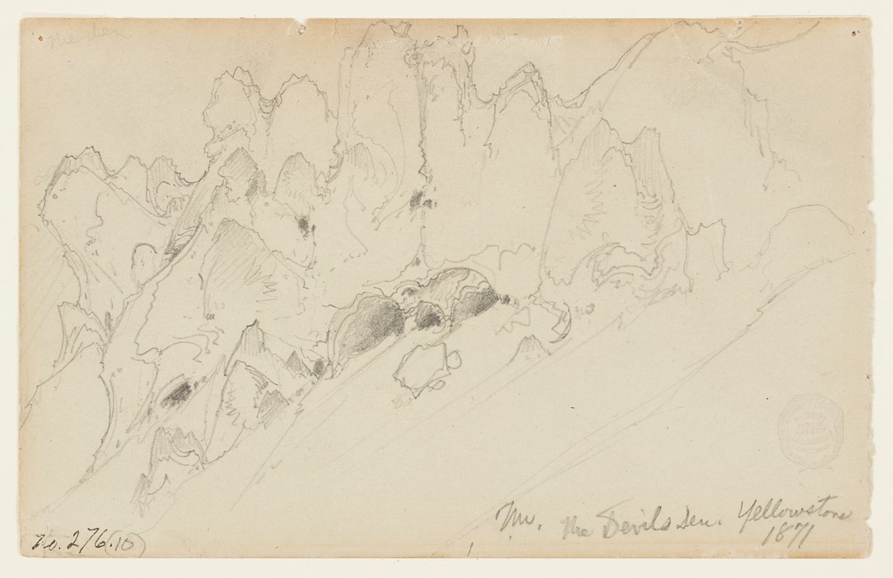 Diabelska Jama, Yellowstone autorstwa Thomas Moran