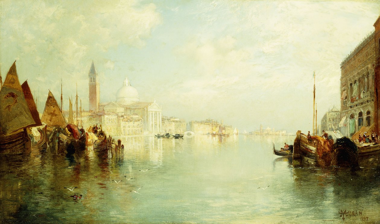 Kanał Grande, 1887 autorstwa Thomas Moran