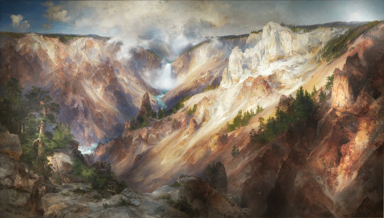 Wielki Kanion Yellowstone autorstwa Thomas Moran