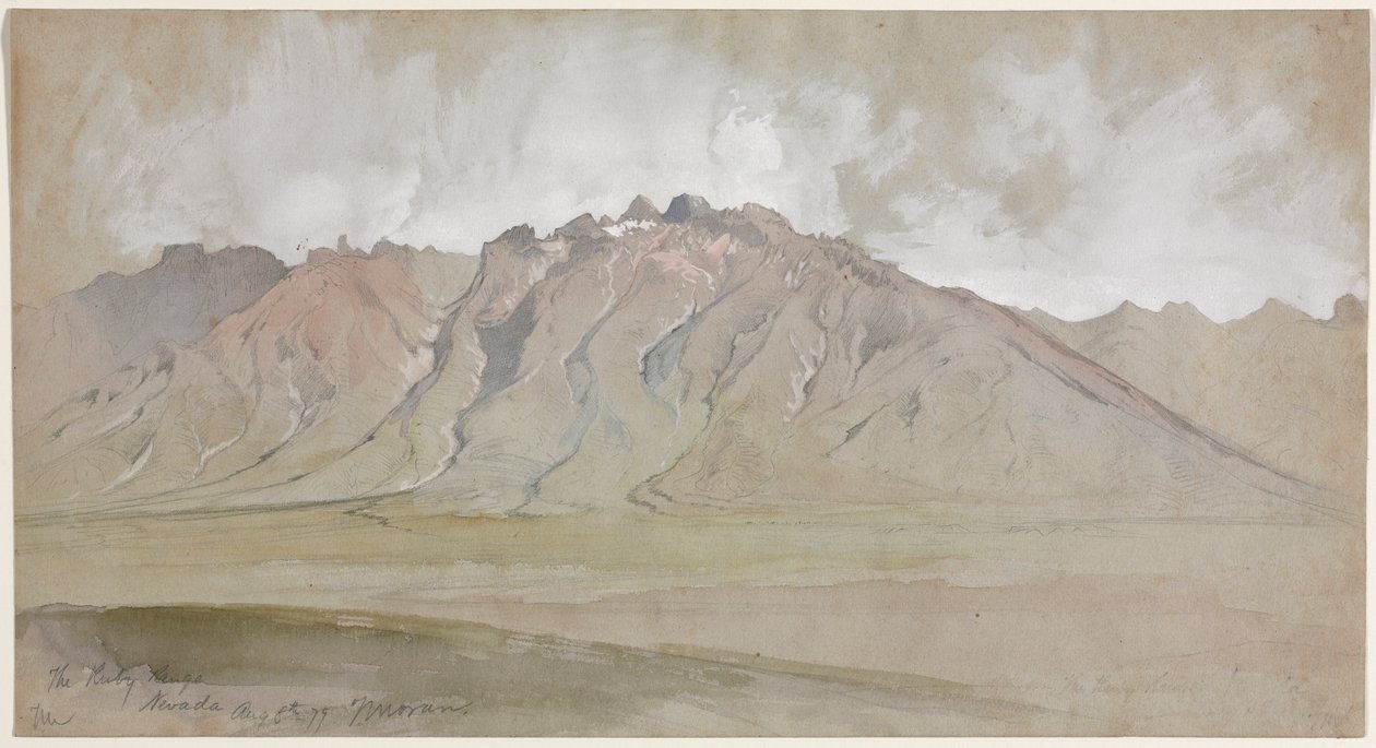 Ruby Range, Nevada autorstwa Thomas Moran