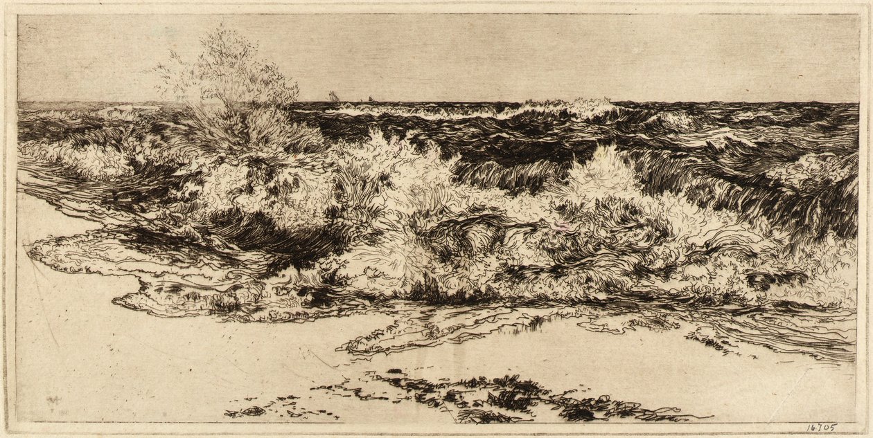 Huczące morze autorstwa Thomas Moran