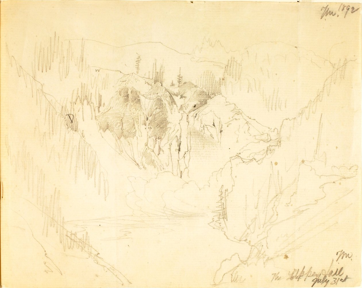 Górny upadek autorstwa Thomas Moran