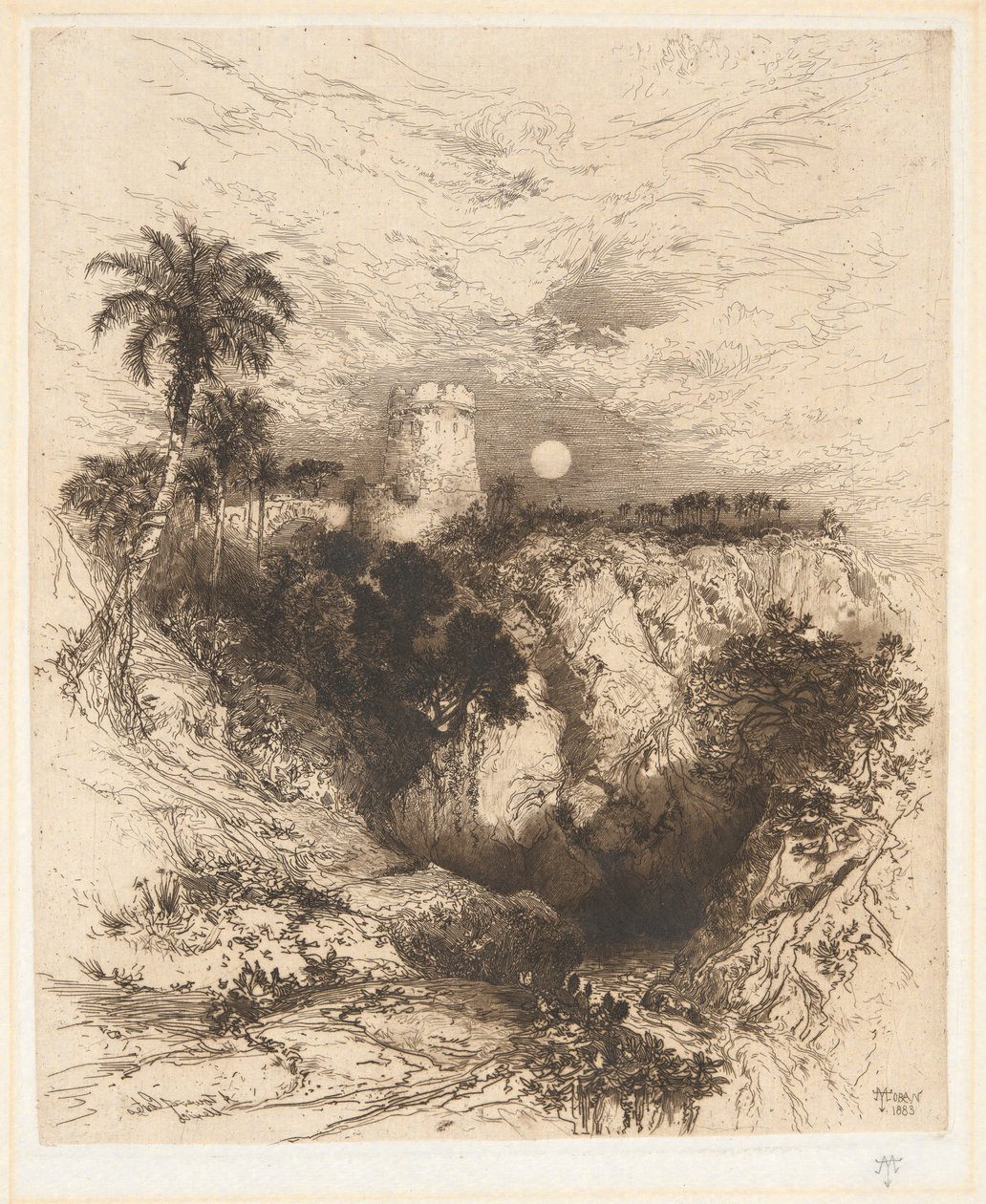 Wieża Corteza, Meksyk autorstwa Thomas Moran