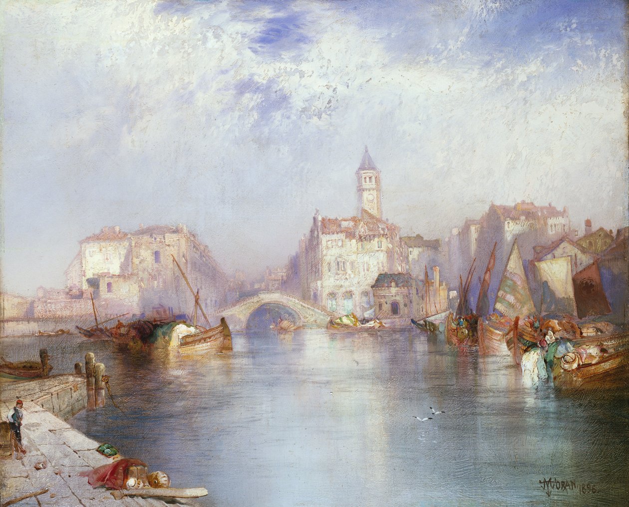 Kanał Wenecki, 1896 autorstwa Thomas Moran