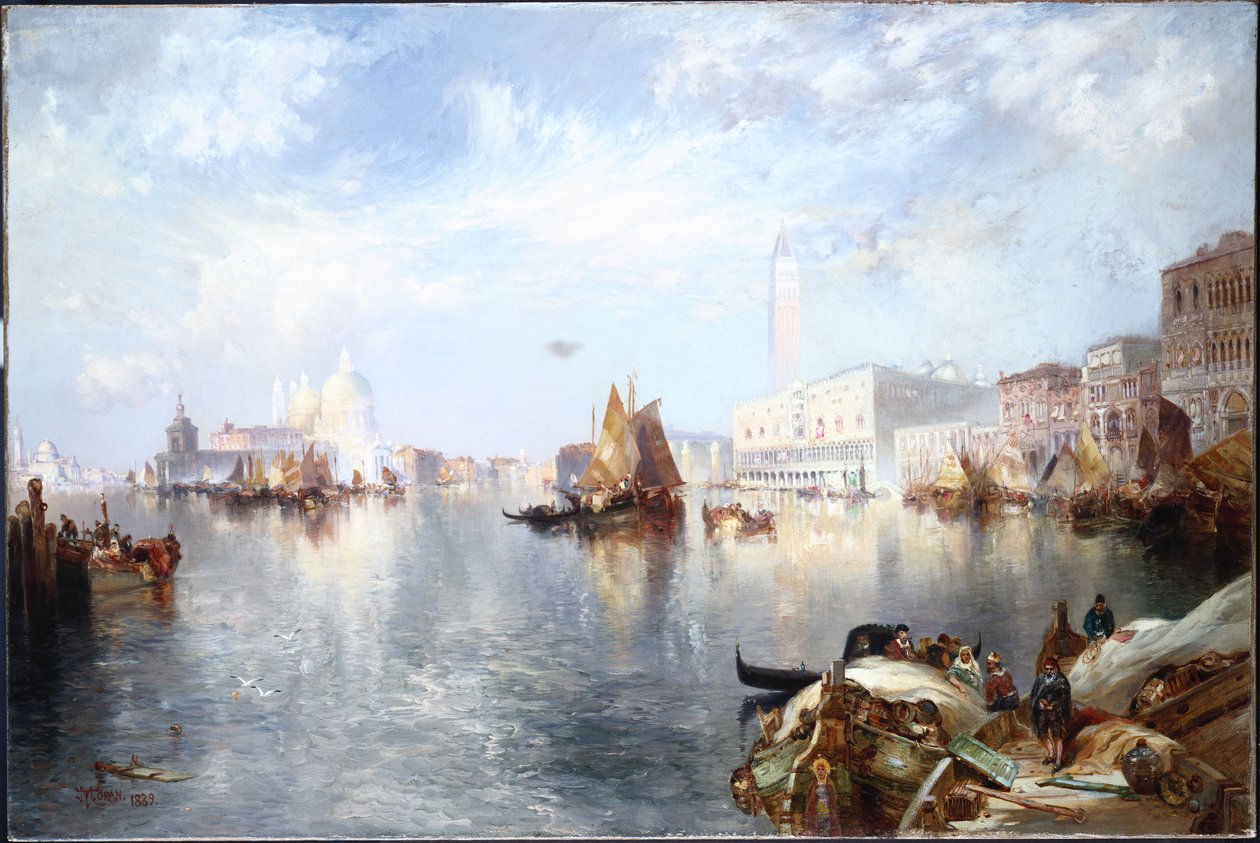 Wenecki Canal Grande, 1889 autorstwa Thomas Moran