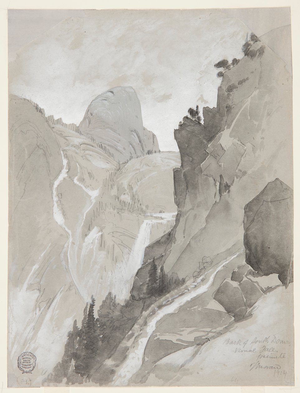Wodospad wiosenny, Yosemite autorstwa Thomas Moran