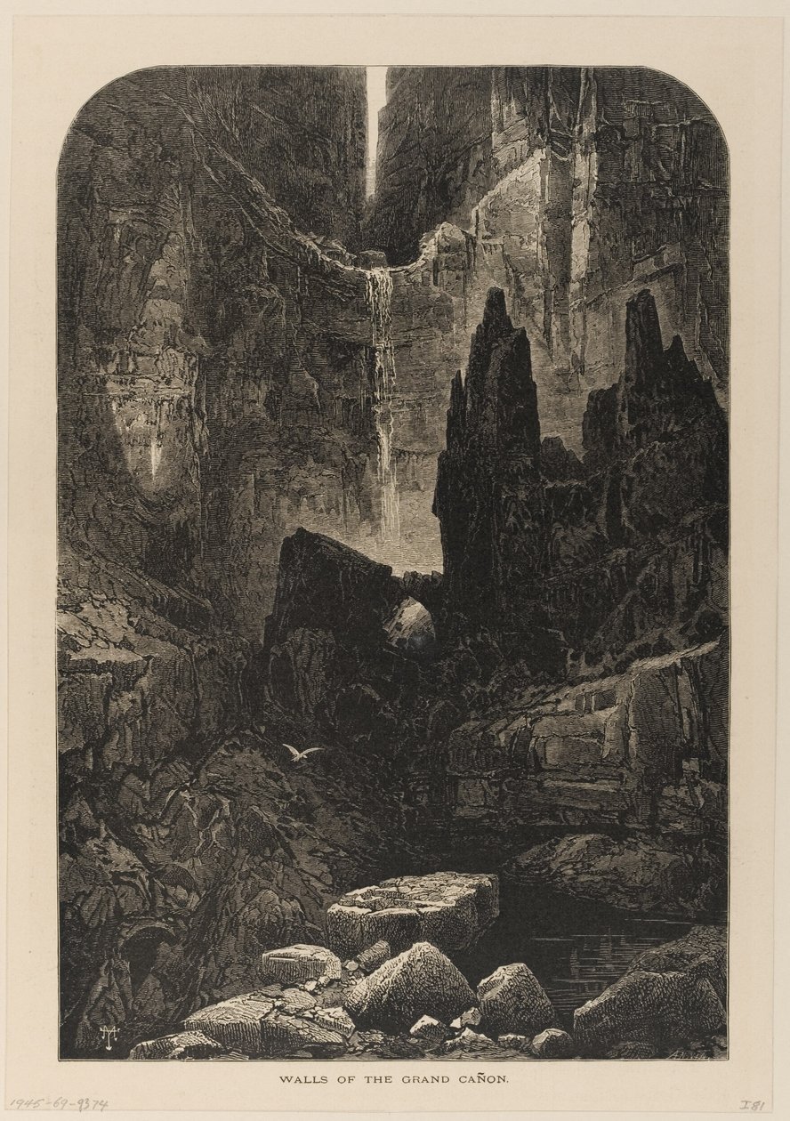 Ściany Wielkiego Kanionu, rzeka Kolorado autorstwa Thomas Moran