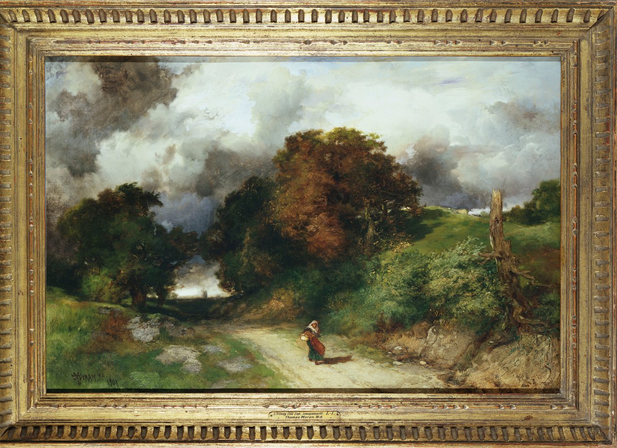 Windy Hilltop, Amagansett, Long Island, 1901 autorstwa Thomas Moran