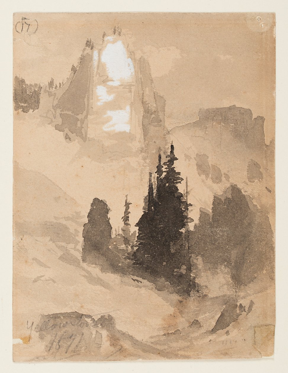 Żółty kamień autorstwa Thomas Moran