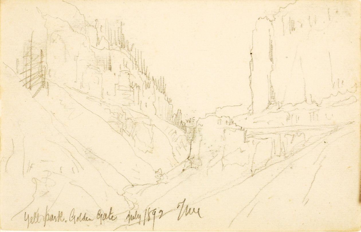 Park Yellowstone, Golden Gate autorstwa Thomas Moran