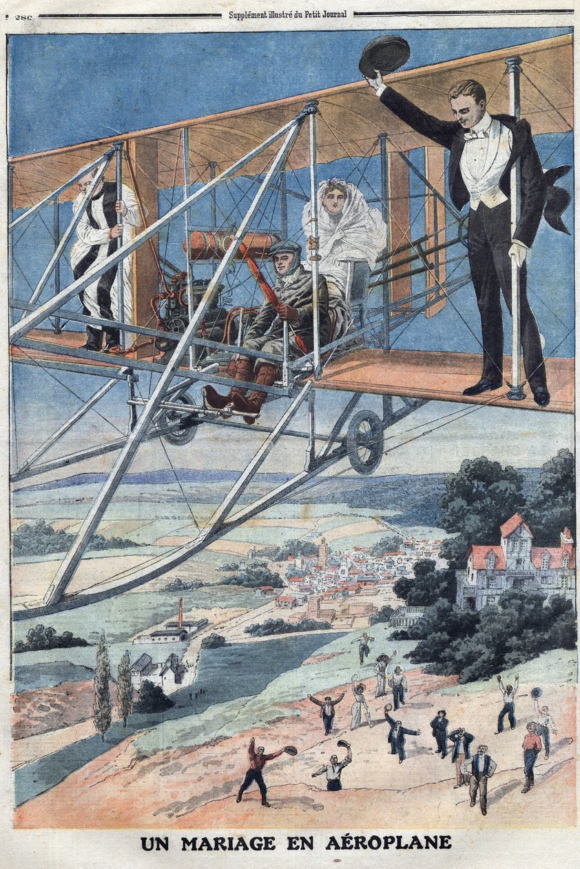 Ślub w samolocie autorstwa Thomas & Mortimer John Hamilton (1741-79) Jones