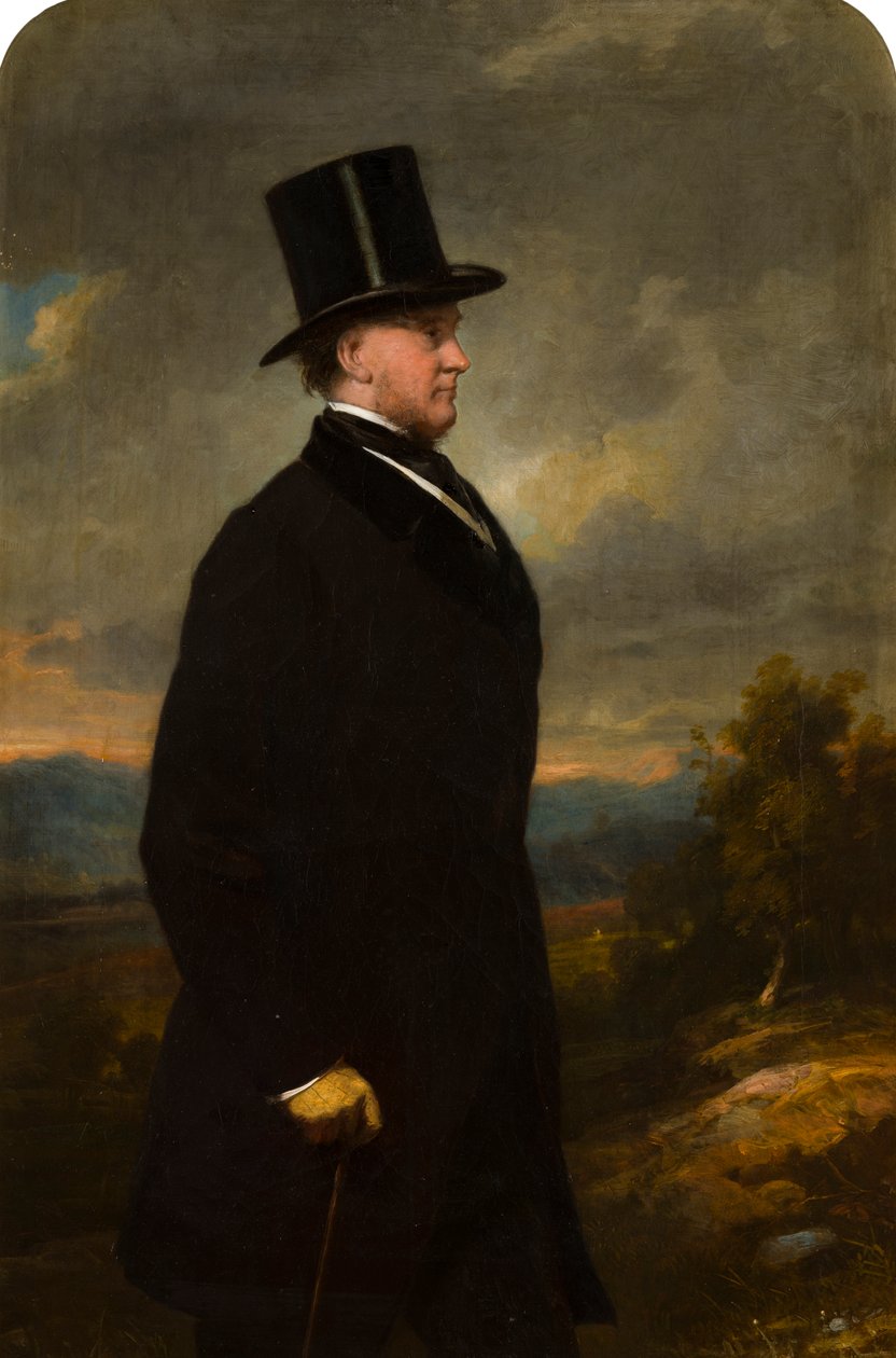 Portret John George Weld Forester, 2. Lord Forester (1801-1874), ok. 1832-66 (olej na płótnie) autorstwa Thomas Musgrave Joy