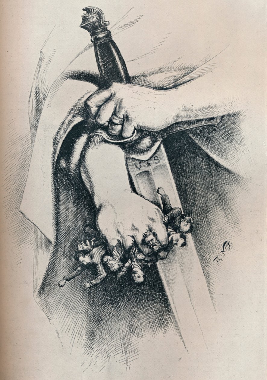 Wolność to nie anarchia, 1886, 1929 autorstwa Thomas Nast