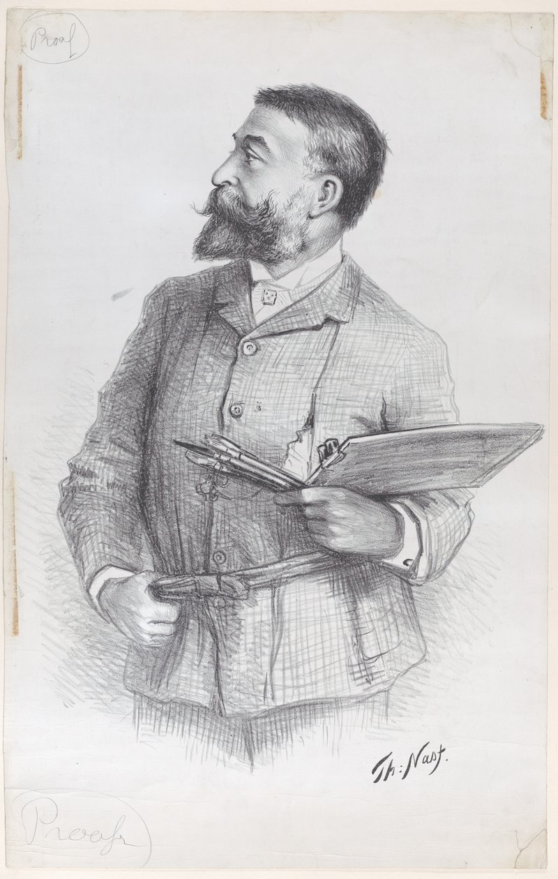 Portret artysty autorstwa Thomas Nast