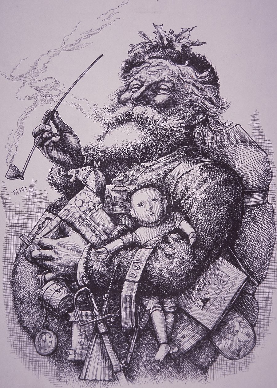 Święty Mikołaj autorstwa Thomas Nast