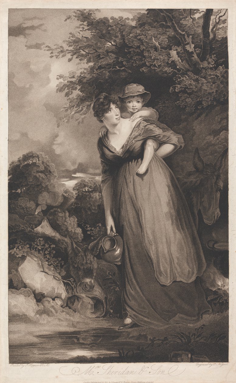 Pani Sheridan i jej syn autorstwa Thomas Nugent