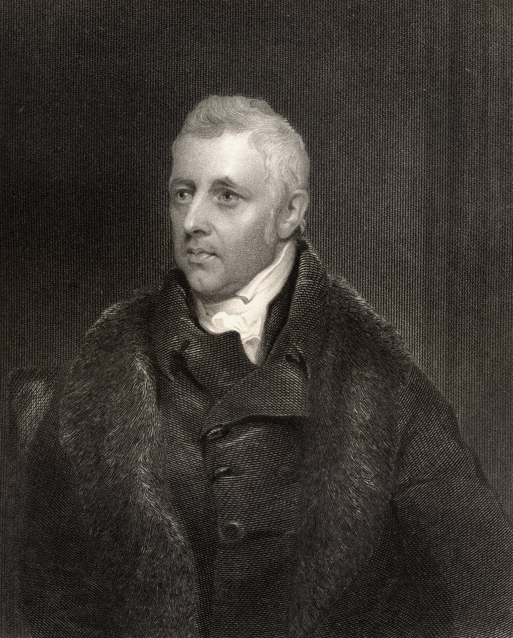 Dudley Ryder, 1. hrabia Harrowby, rycina Henry Robinson (1796-1871), z „Narodowej Galerii Portretów, tom IV”, wydana ok. 1835 autorstwa Thomas Phillips