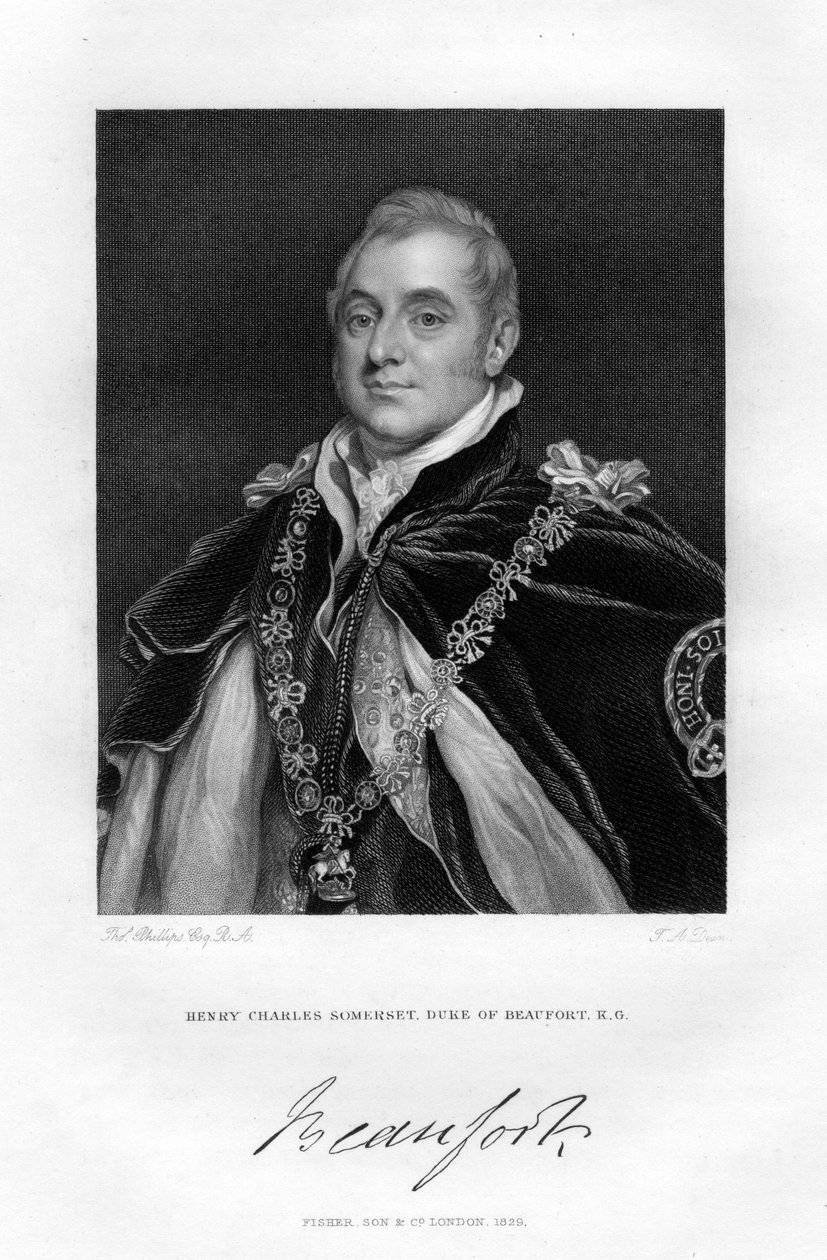 Henry Charles Somerset, książę Beaufort, 1829 autorstwa Thomas Phillips