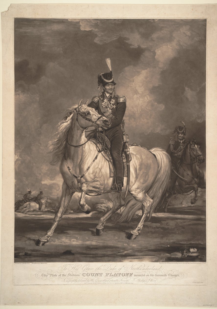 Portret hrabiego Matwieja Iwanowicza Płatowa 1757-1818, 1815 autorstwa Thomas Phillips