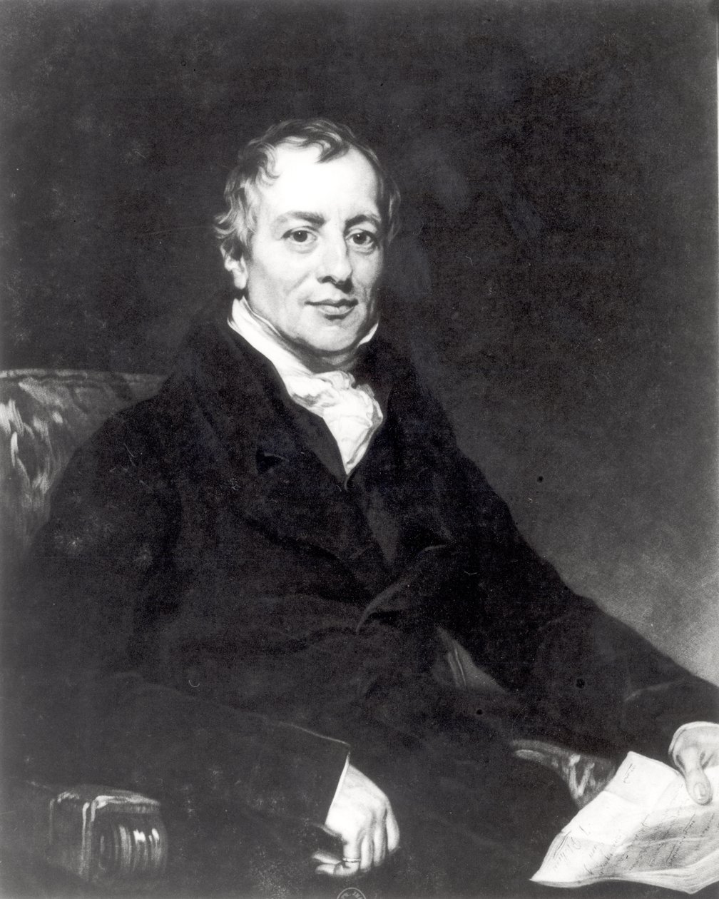 Portret Davida Ricardo (1772-1823) wyryty przez Thomasa Hodgetts autorstwa Thomas Phillips