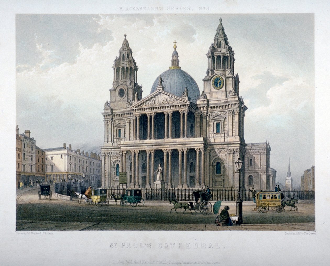 Katedra św. Pawła w Londynie, 1851 autorstwa Thomas Picken