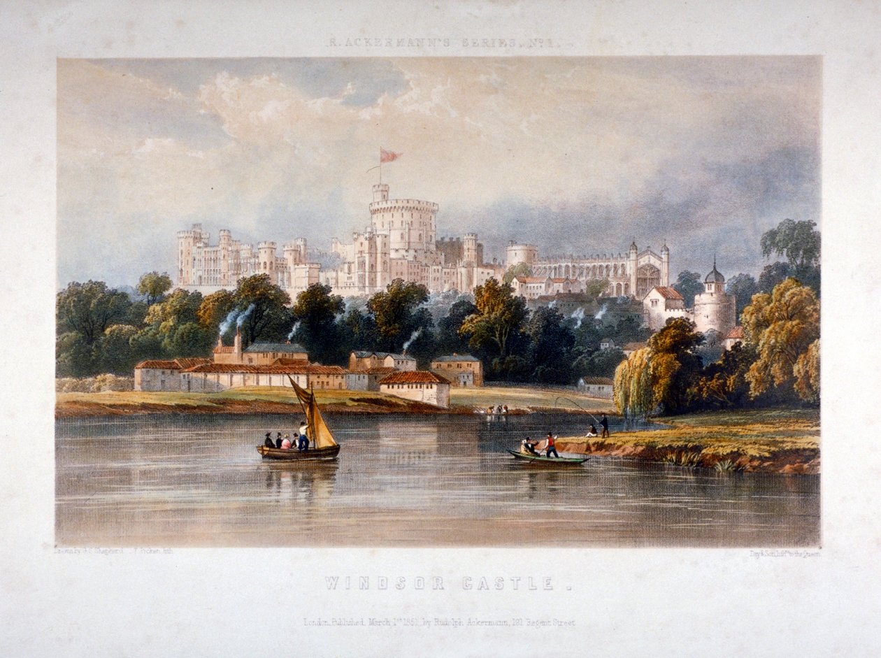 Zamek Windsor, Berkshire, 1851 autorstwa Thomas Picken