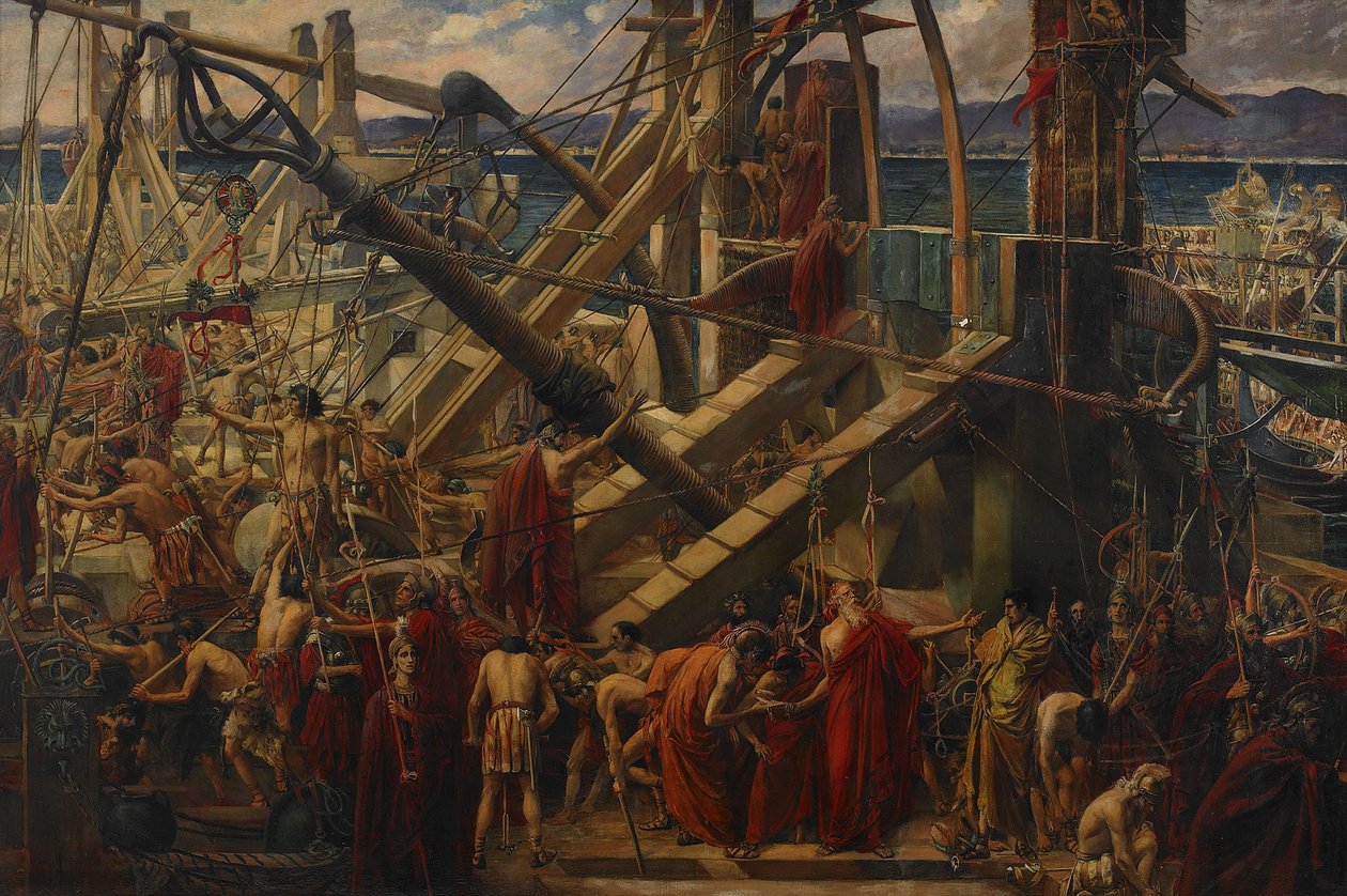 Oblężenie Syrakuz, 1895 autorstwa Thomas Ralph Spence
