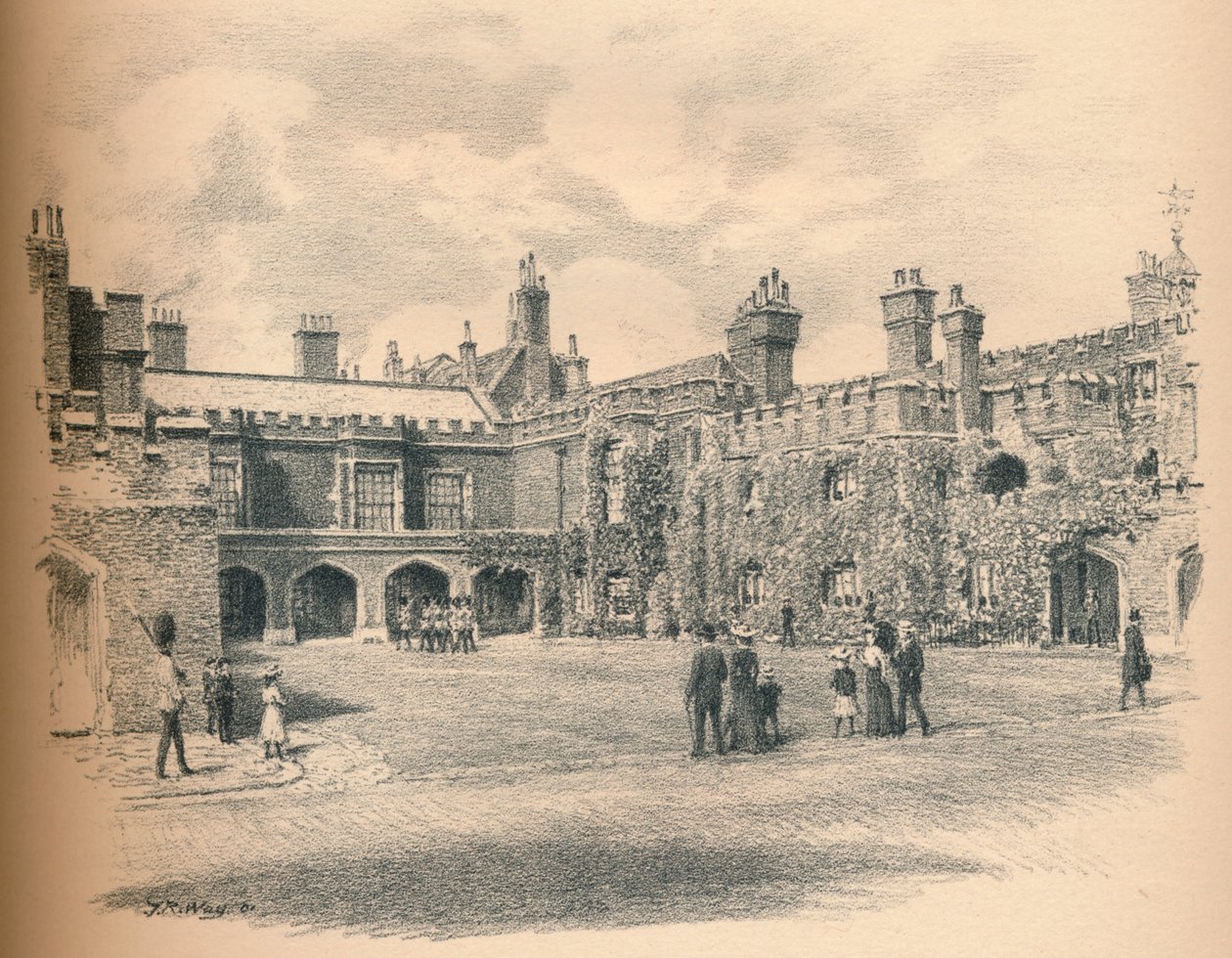 Friary Court, Pałac św. Jakuba, 1902 autorstwa Thomas Robert Way