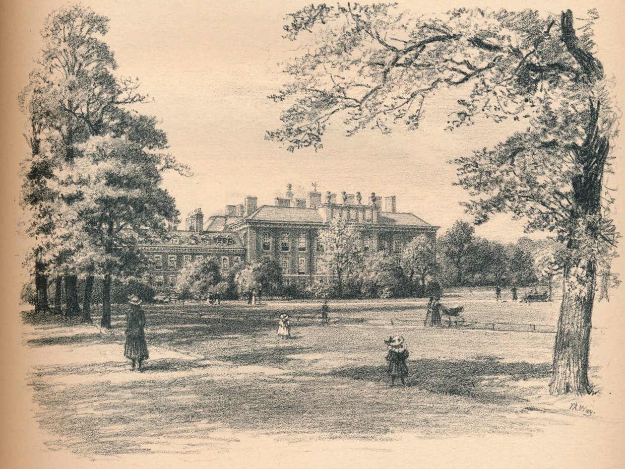 Front południowy Pałacu Kensington, 1902 autorstwa Thomas Robert Way