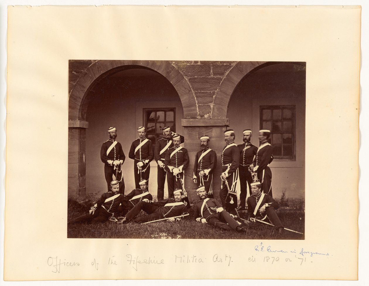 Oficerowie artylerii milicji hrabstwa Fifeshire autorstwa Thomas Rodger