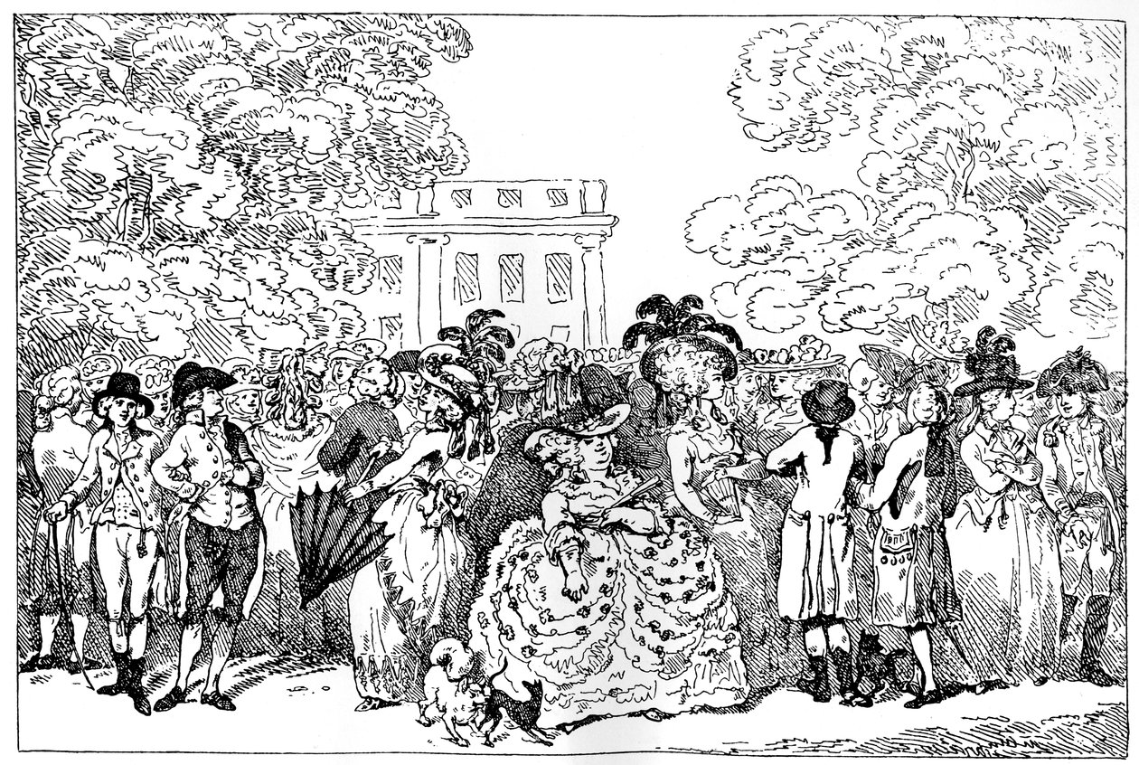 1784 lub Moda dnia 1784. autorstwa Thomas Rowlandson
