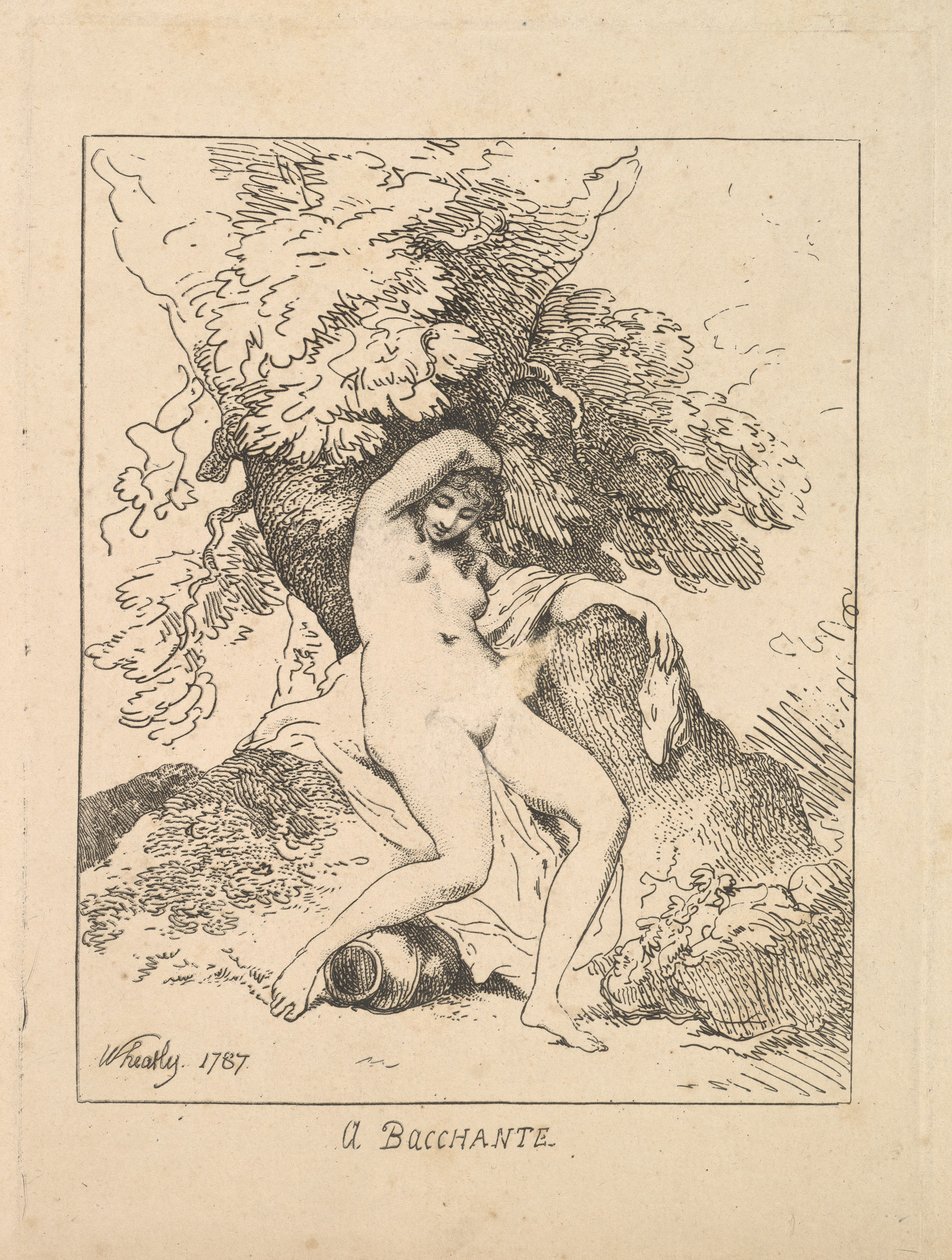 Bachantka, 1787. autorstwa Thomas Rowlandson