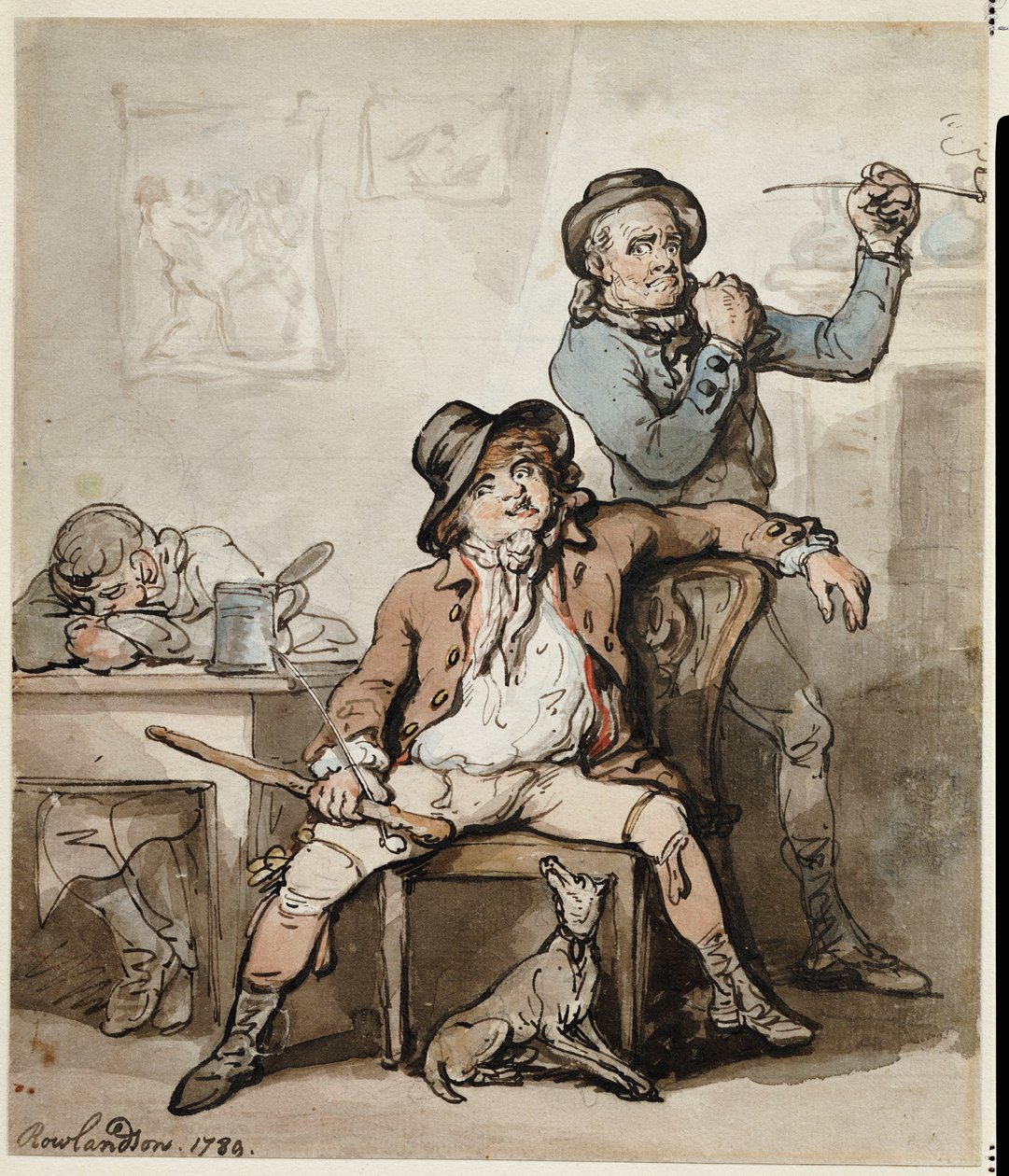 Szereg czarnogwardzistów, 1789 autorstwa Thomas Rowlandson