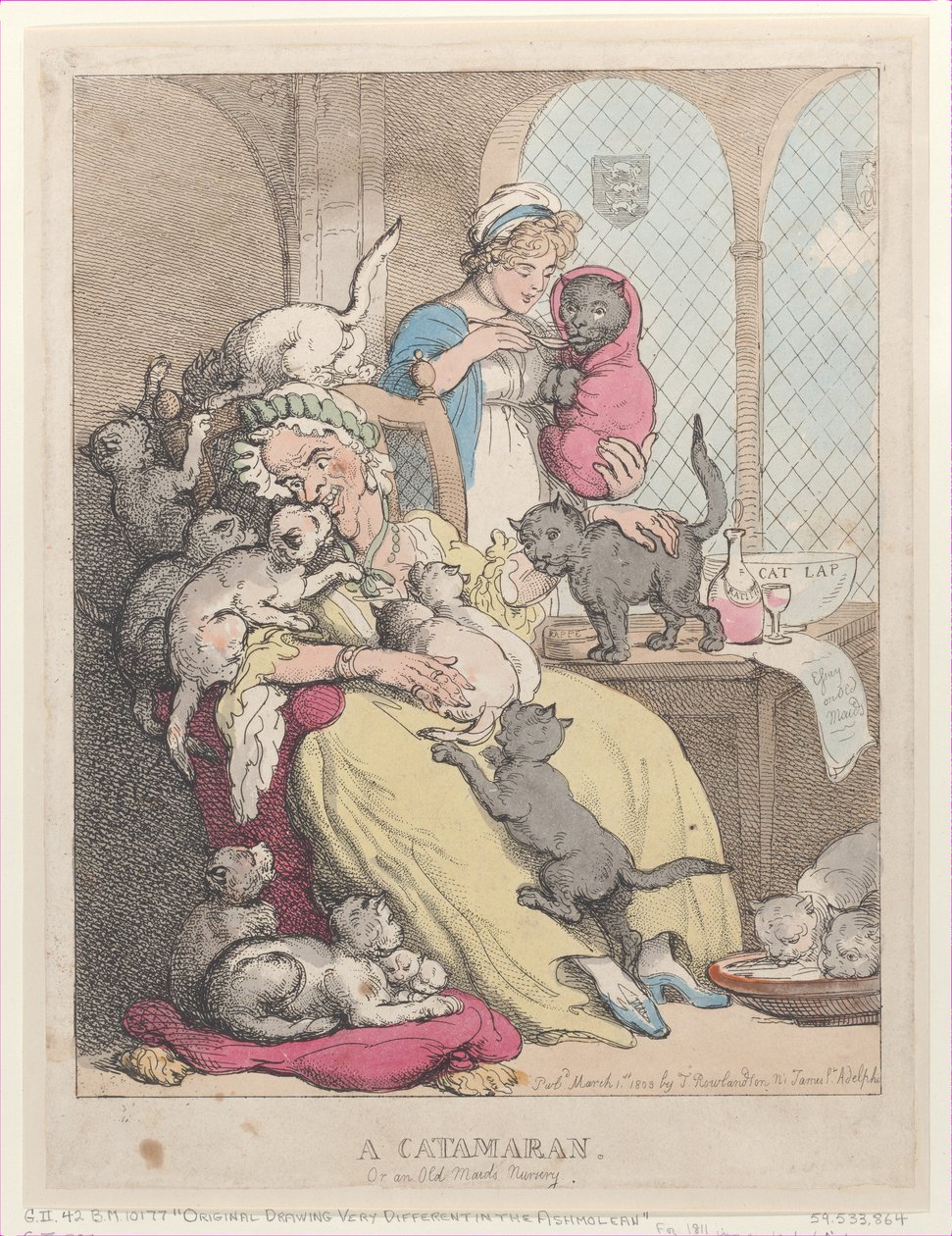 Katamaran, czyli żłobek starej panny, 1 marca 1803., 1 marca 1803. autorstwa Thomas Rowlandson