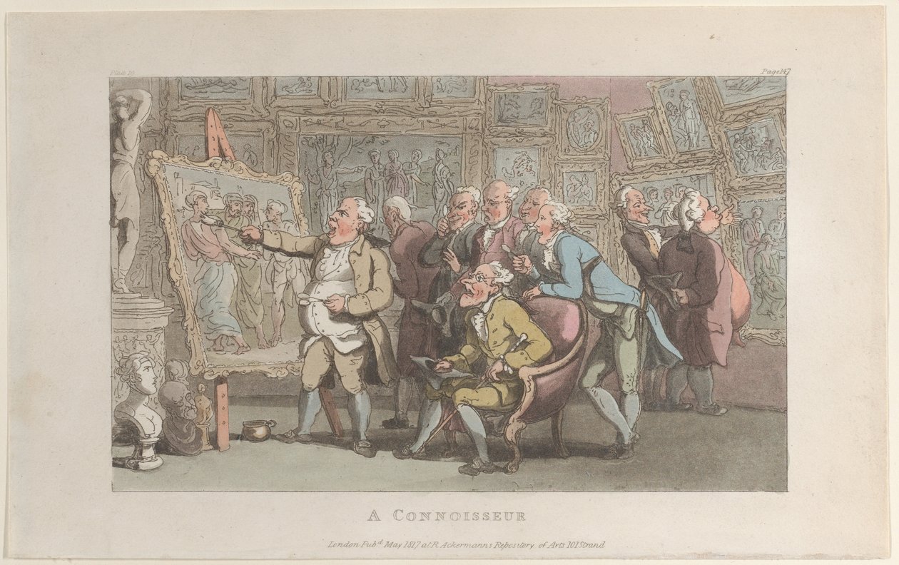 Koneser z The Vicar of Wakefield, maj 1817, maj 1817. autorstwa Thomas Rowlandson
