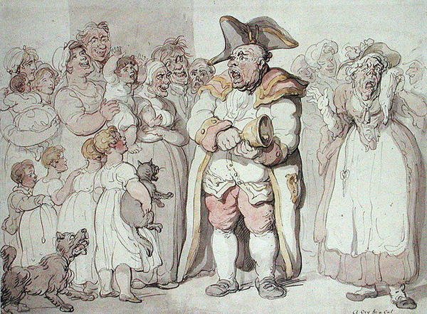 Cry for a Cat (pióro i tusz oraz akwarela na papierze) autorstwa Thomas Rowlandson
