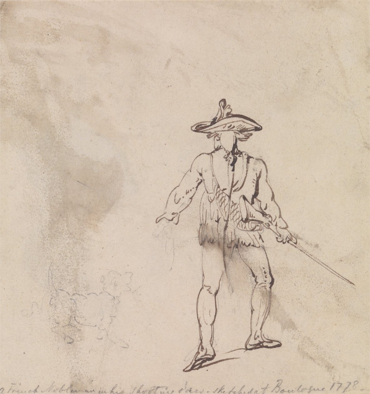 Francuski szlachcic na polowaniu autorstwa Thomas Rowlandson