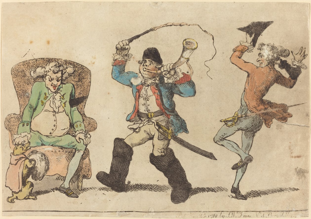 Francuz w listopadzie autorstwa Thomas Rowlandson