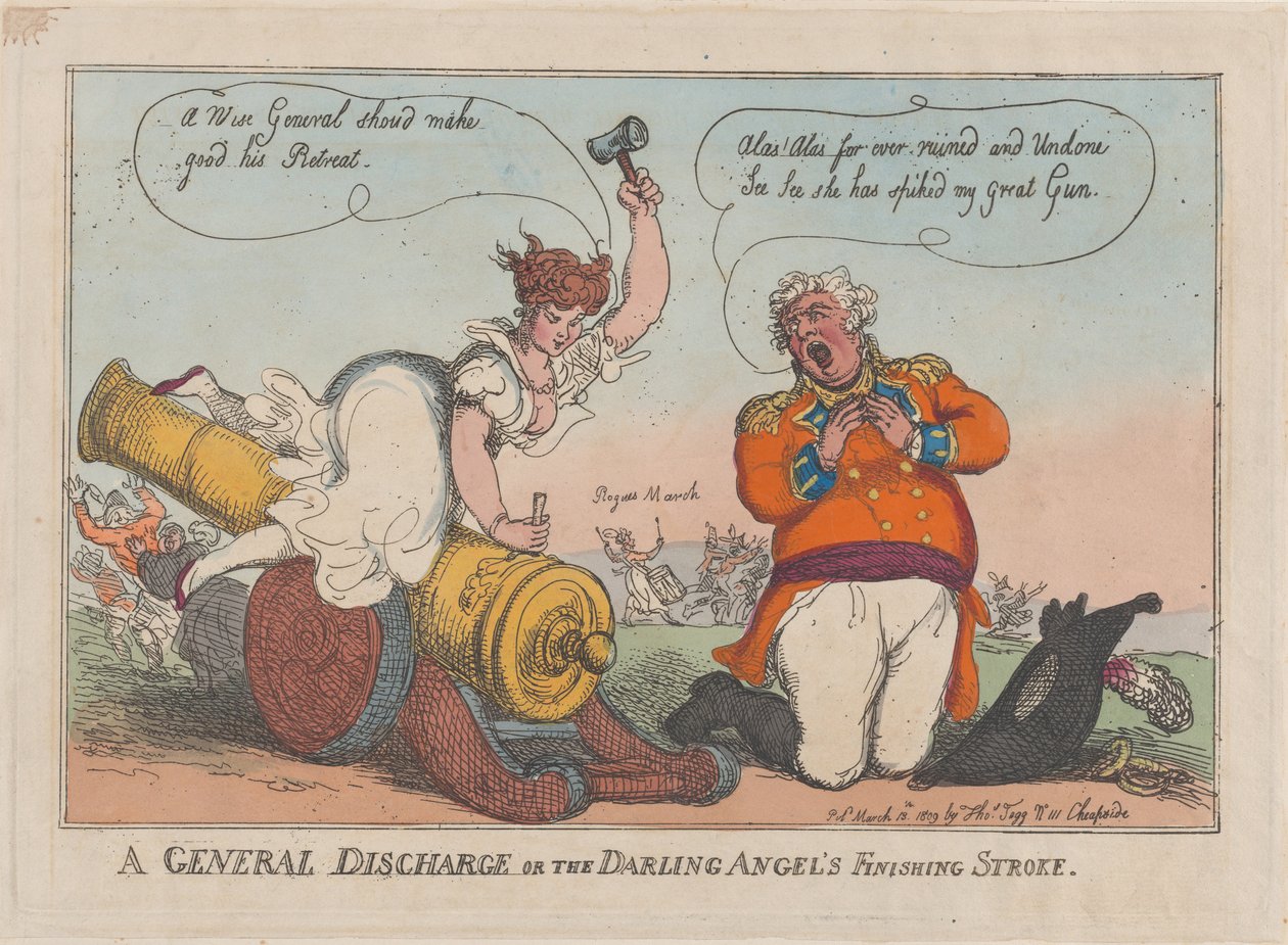 Wypis ogólny lub wykańczający cios Kochanego Anioła, 13 marca 1809., 13 marca 1809. autorstwa Thomas Rowlandson