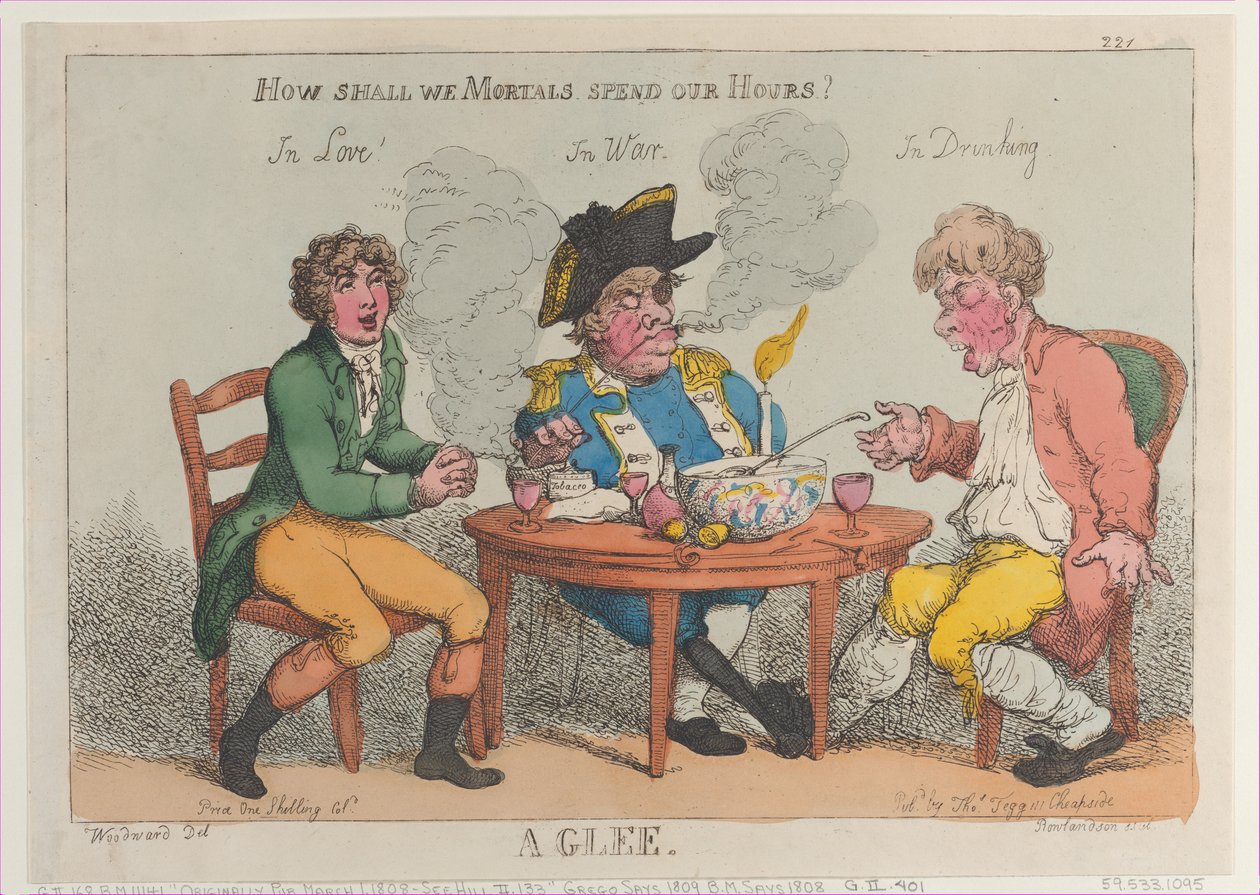 A Glee, 1 marca 1808., 1 marca 1808. autorstwa Thomas Rowlandson