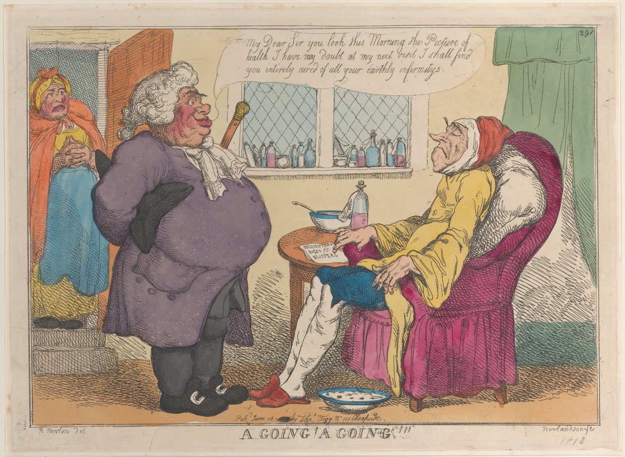 Idziesz! A Going!!!, [1809], wznowienie 1813., [1809], wznowienie 1813. autorstwa Thomas Rowlandson