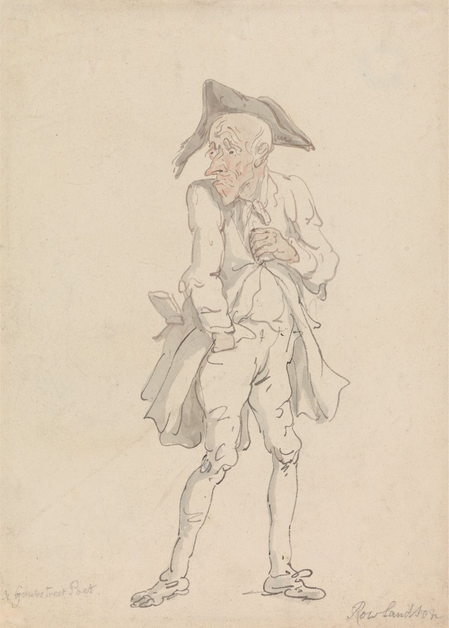 Poeta z Grub Street autorstwa Thomas Rowlandson