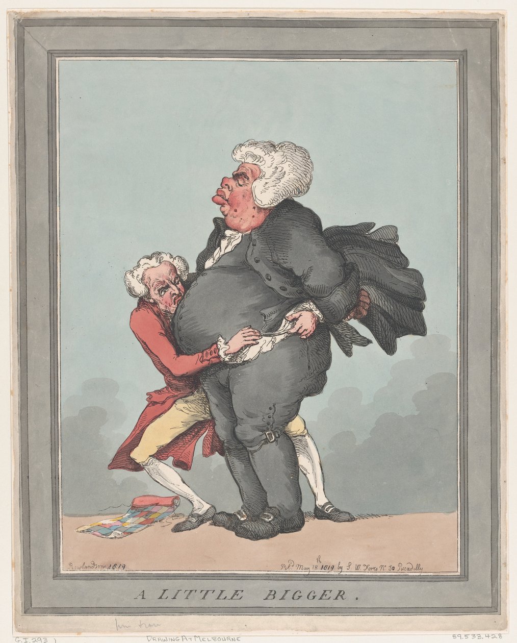 Trochę większy, 18 maja 1819., 18 maja 1819. autorstwa Thomas Rowlandson