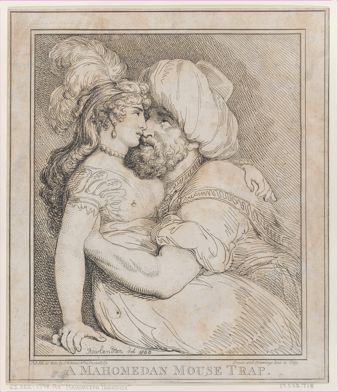 Pułapka na myszy Mahomeda, 20 lutego 1800 r., 20 lutego 1800 r. autorstwa Thomas Rowlandson