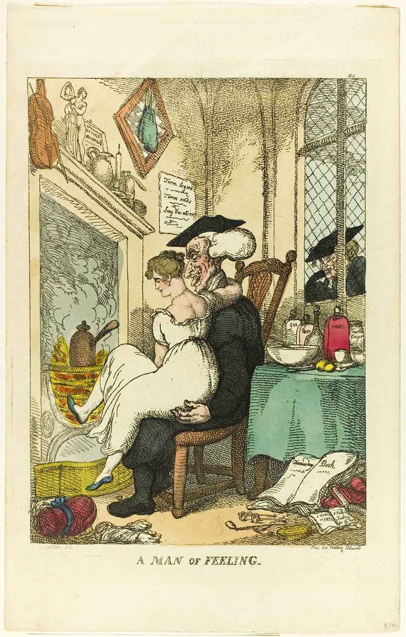 Człowiek uczuć autorstwa Thomas Rowlandson