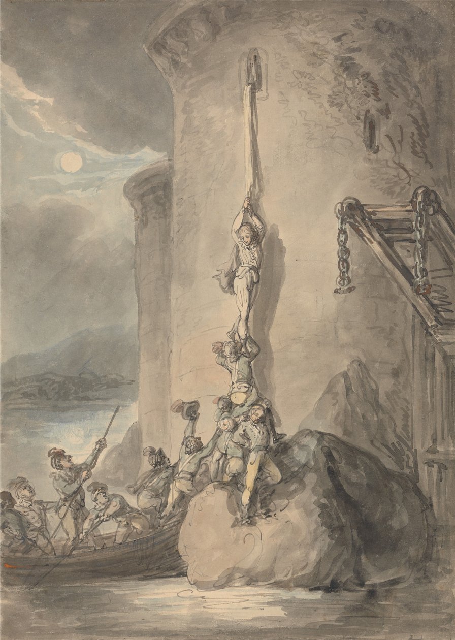 Wojskowa eskapada autorstwa Thomas Rowlandson